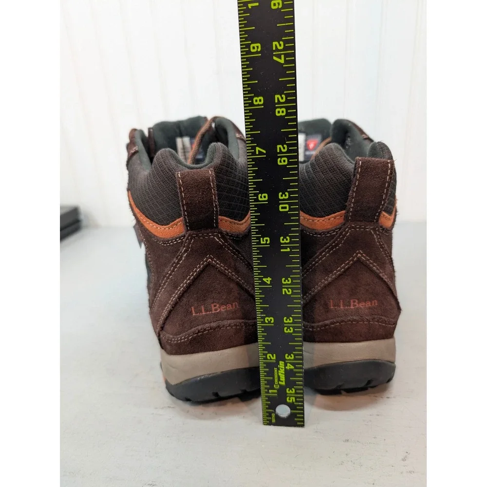 LL Bean Snow Sneaker Waterproof Insulated Boots Men's 9.5 Wide Brown 296512
